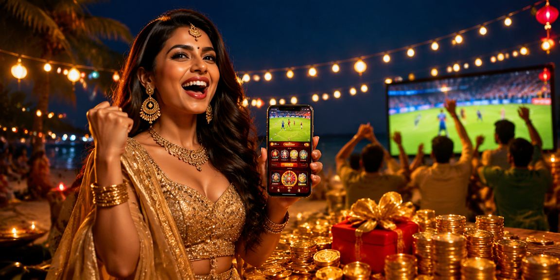 Indian festival-themed online payments with red envelopes and digital wallets